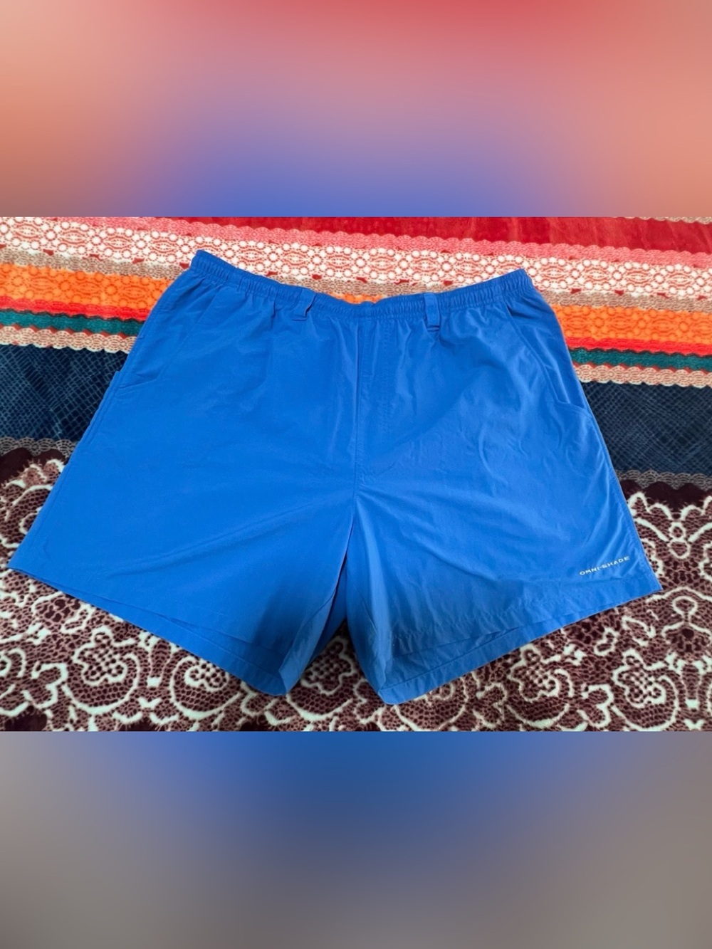Columbia PFG Backcast III Water Shorts - 6” Inseam - Blue XL
